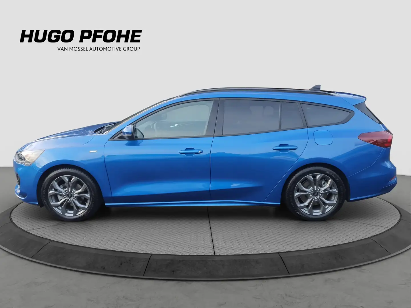 Ford Focus ST-Line 1.0 EB MHEV Autom LED AHK Pano GJR Blauw - 2