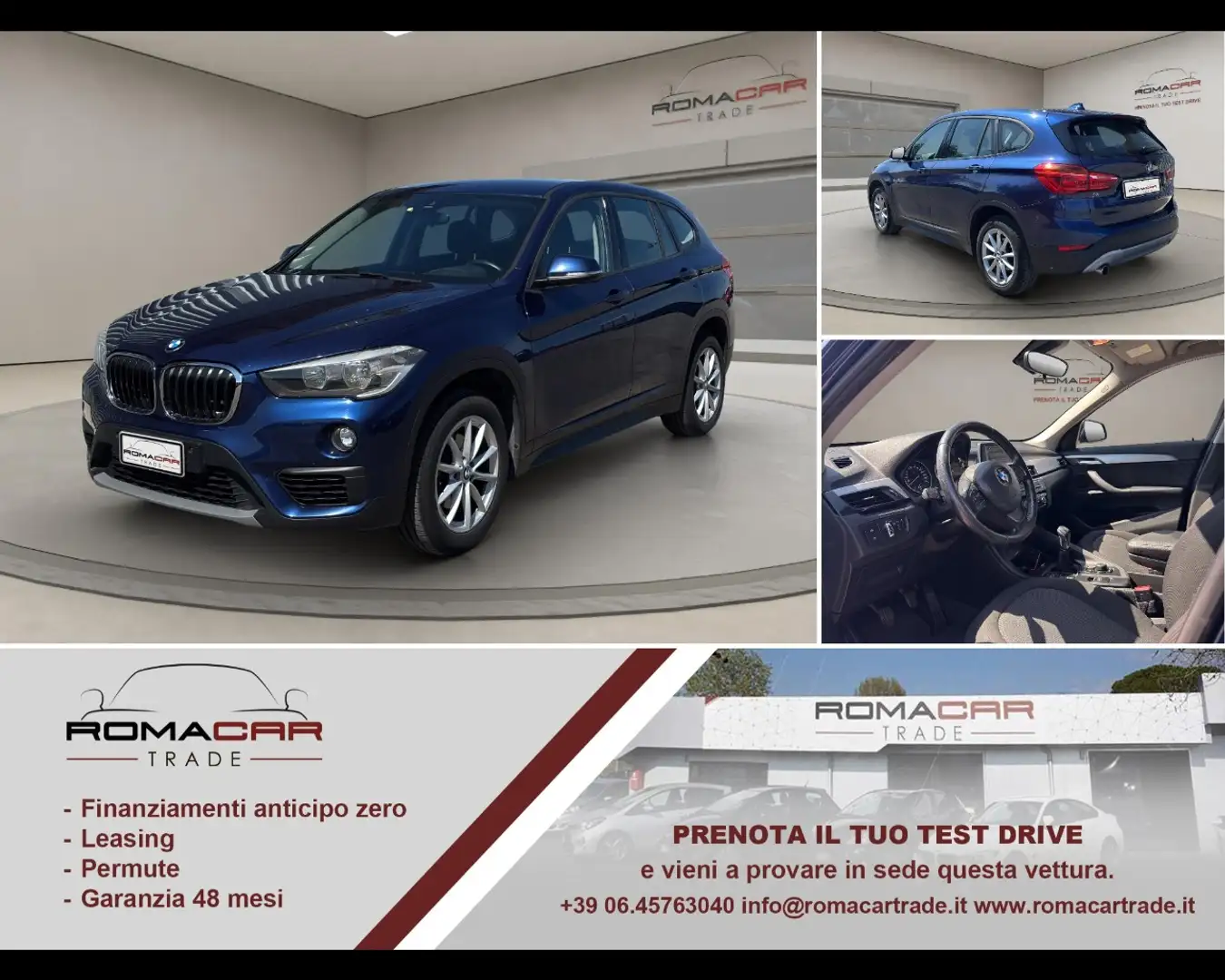 BMW X1 (F48) - X1 sDrive16d Sport Blau - 1