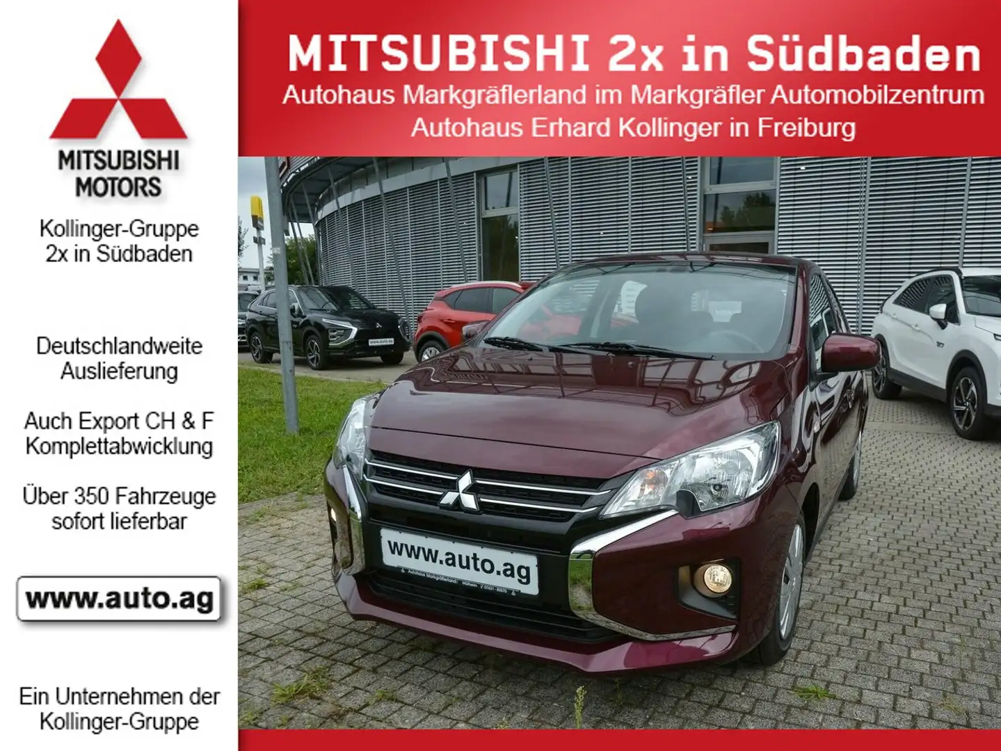 Mitsubishi Space Star SELECT M/T BLUETOOTH*KLIMA Červená - 1