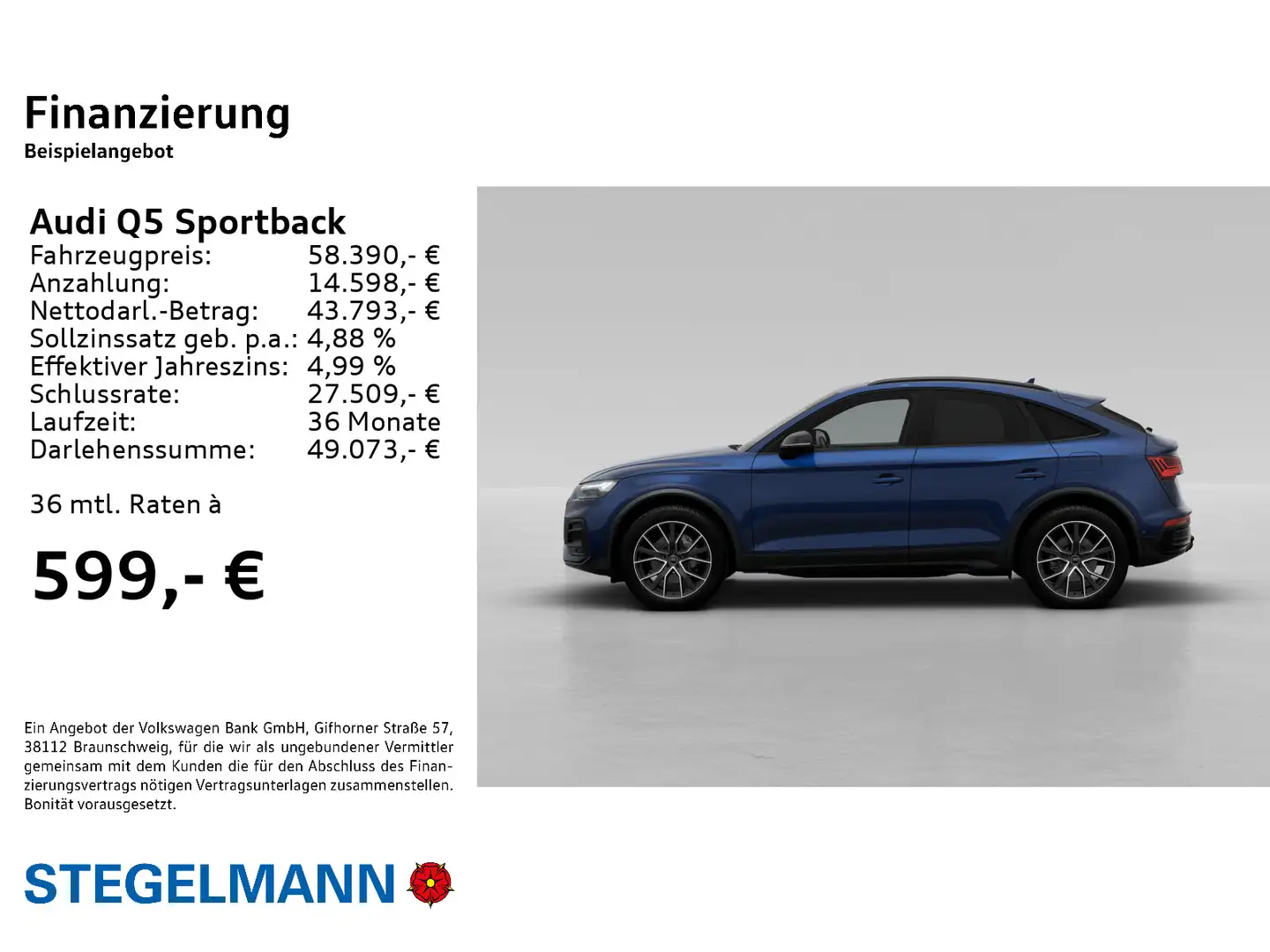 Audi Q5 50 TFSI e advanced*Schwarzpaket +* Blau - 2