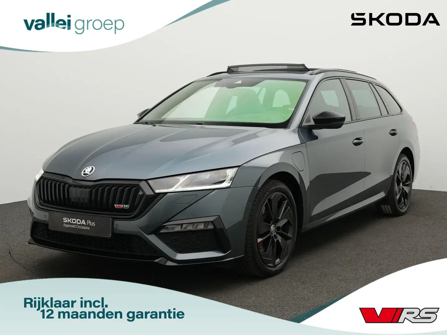 Skoda Octavia Combi RS iV Business 1.4 TSI 245 pk DSG PHEV | Pan Grijs - 1