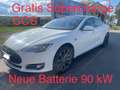 Tesla Model S S90, neue batterie, Free Supercharger Weiß - thumbnail 1