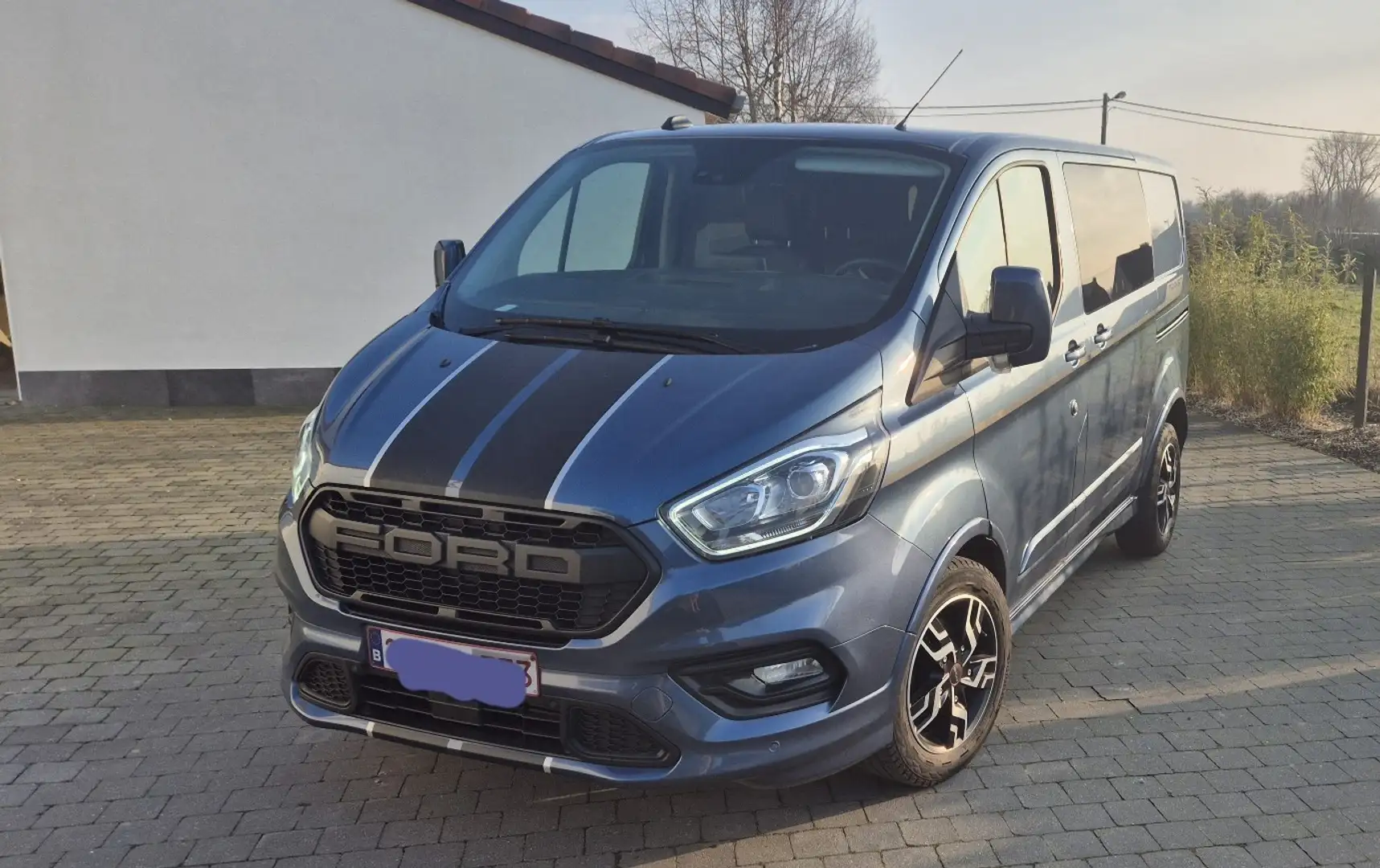 Ford Transit Custom 2.0 TDCi L1H1 Sport Multi S/S (EU6.2) 185cv Bleu - 1
