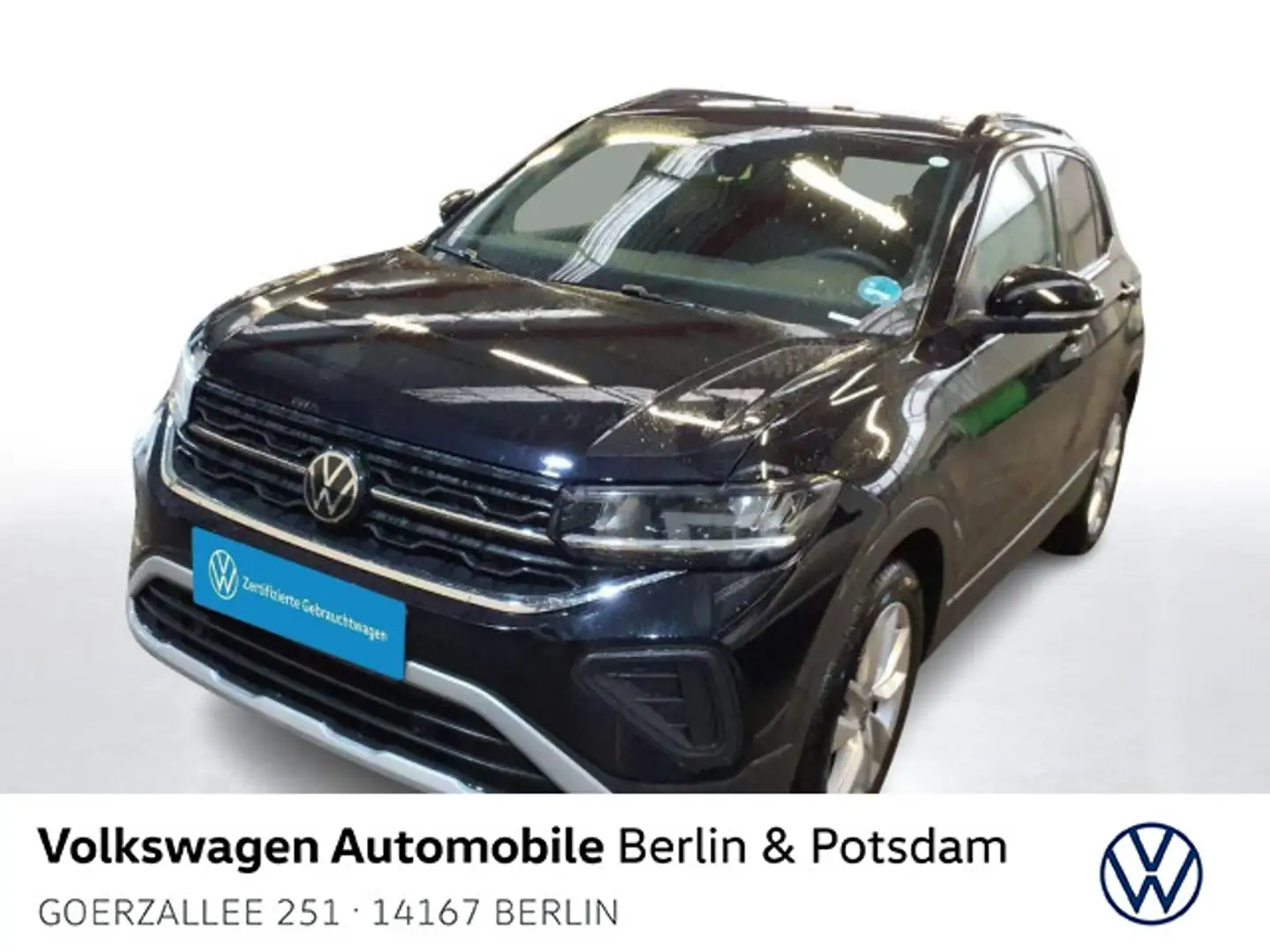 Volkswagen T-Cross 1.0 TSI DSG Goal PDC Telefon SHZ Schwarz - 1