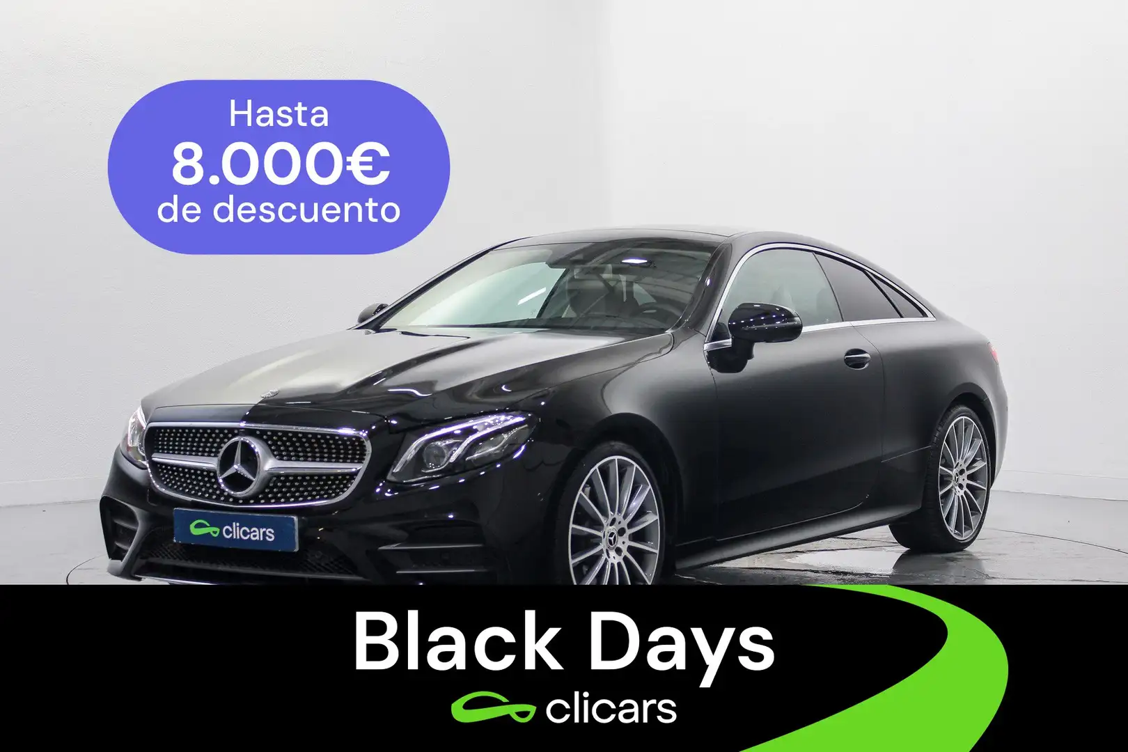 Mercedes-Benz E 220 Coupé 220d 9G-Tronic Negro - 1