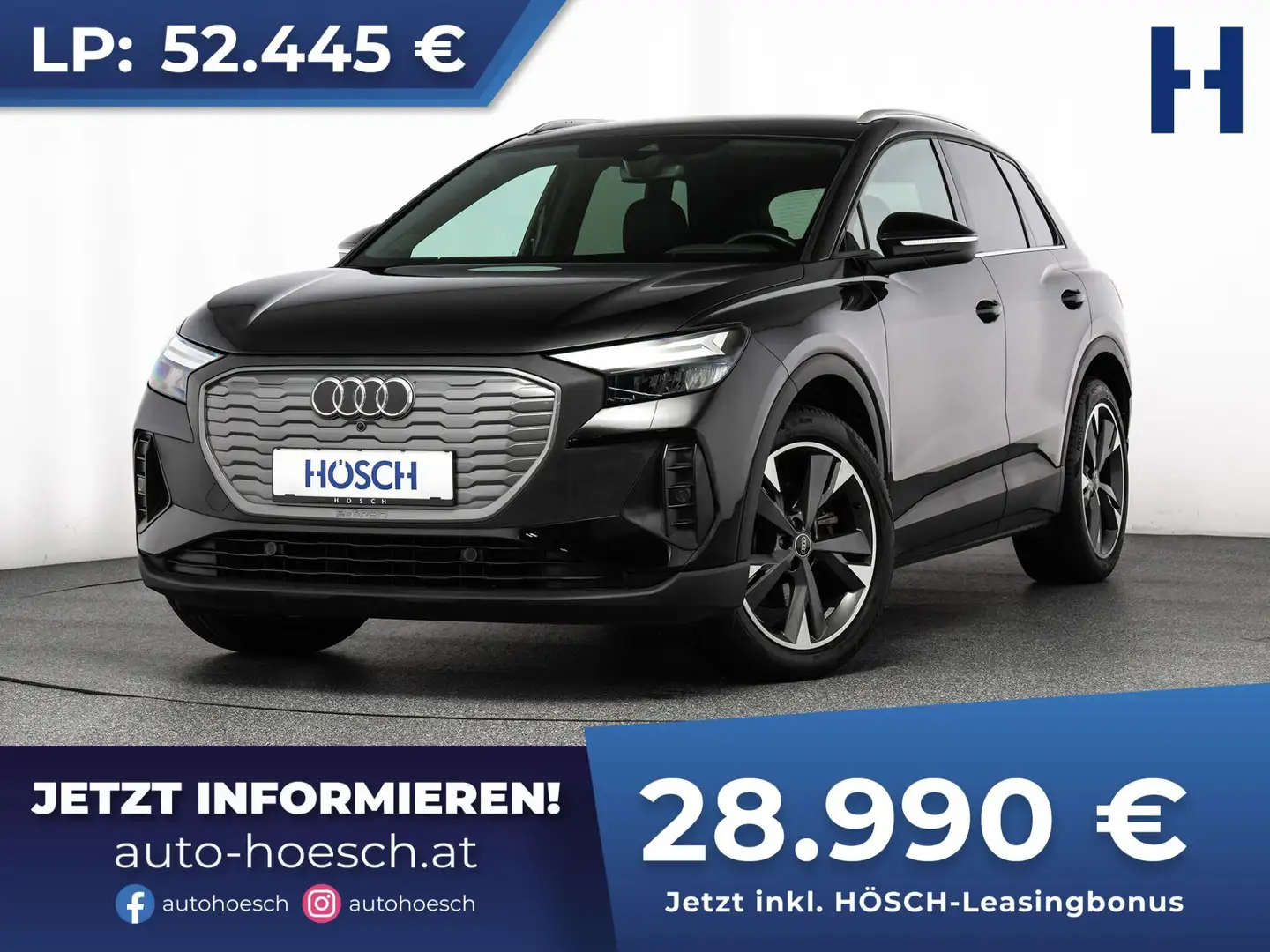 Audi Q4 e-tron 35 MMI+ VIRTUAL 20er TOP-ERSTBESITZ -45% Schwarz - 1