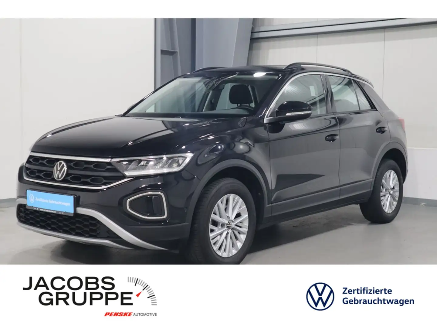 Volkswagen T-Roc 1.0 TSI Navi*LED*SHZ Life Zwart - 1