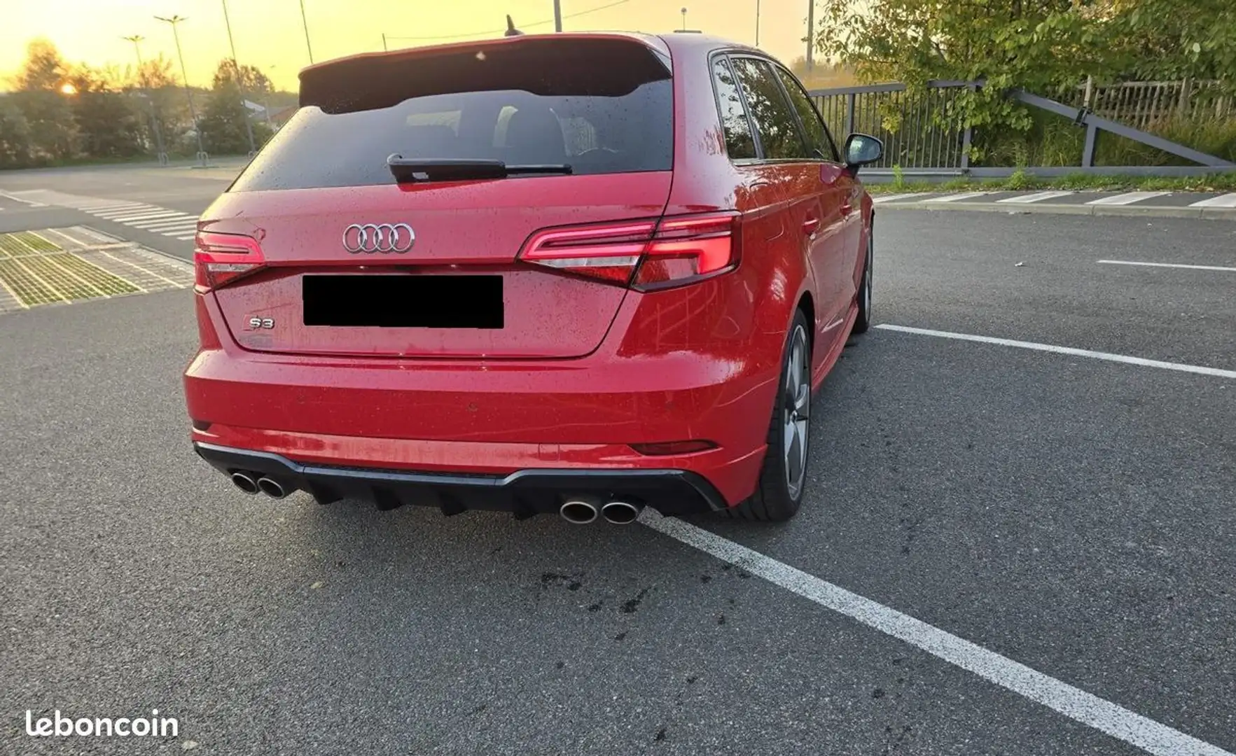 Audi S3 2.0TFSI 300CH S TRONIC QUATTRO ACC-GPS-LED-VIRTUAL COCKPIT-JANTES 19-CUIR- Rot - 2