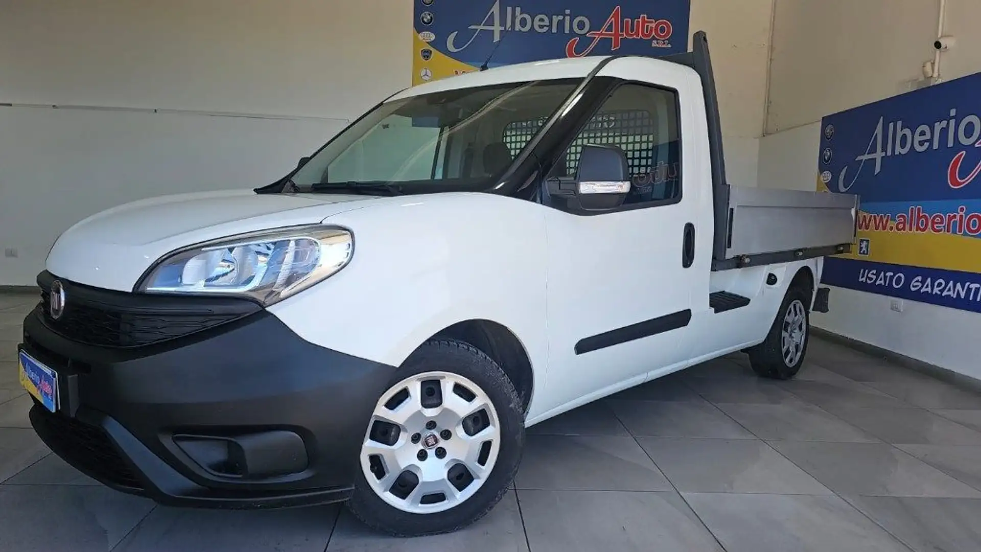 Fiat Doblo Doblò 1.6 MJT 105CV Cassonato Work-Up +IVA Weiß - 1