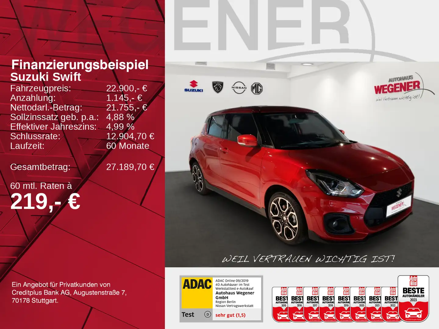 Suzuki Swift SWIFT SPORT | 129 PS | ALU | NAVI | KLIMA | TOP Rot - 2