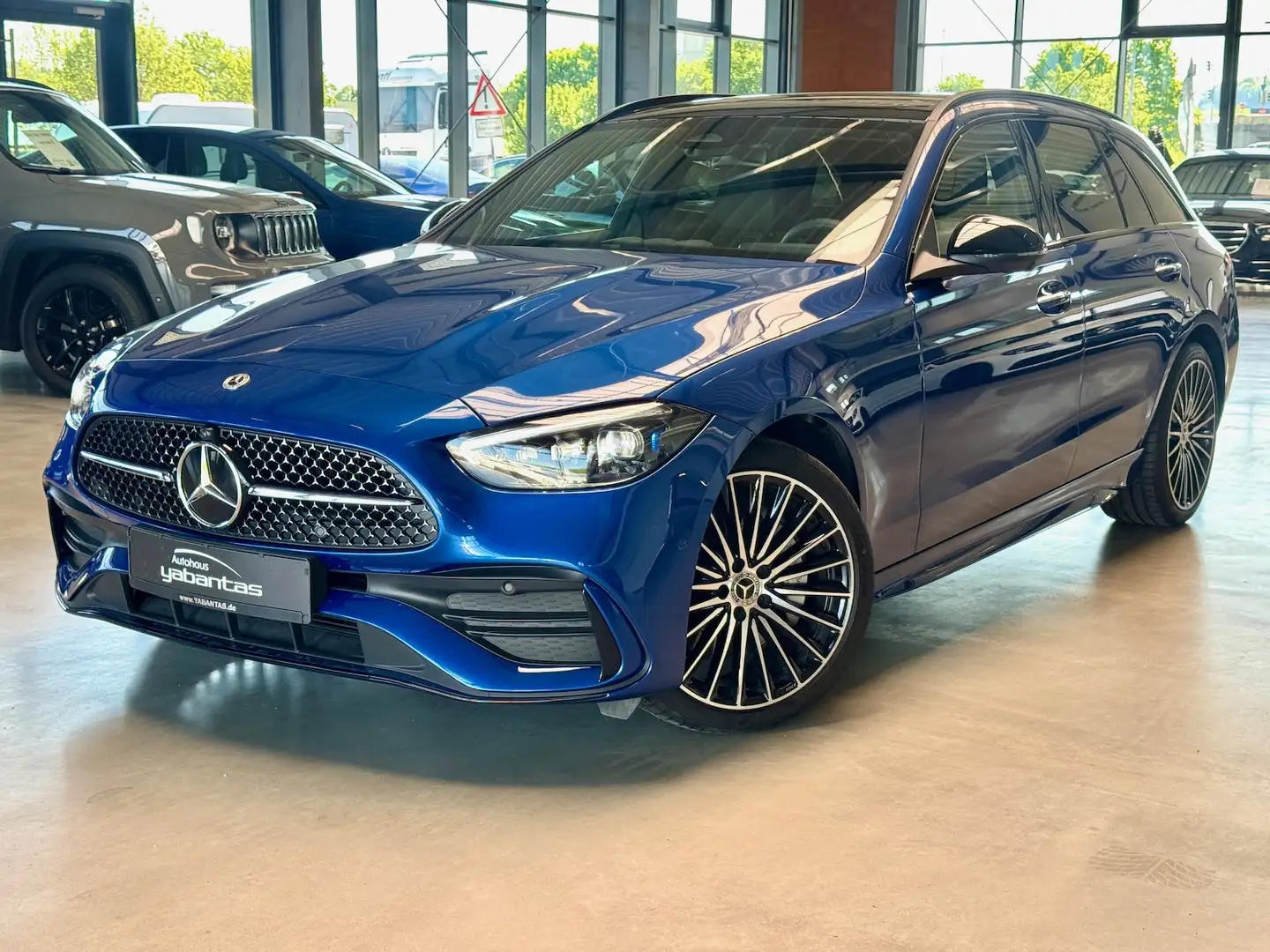 Mercedes-Benz C 200 T AMG Night Pano Head-up 360°-K Distronic KEYLESS- Azul - 1