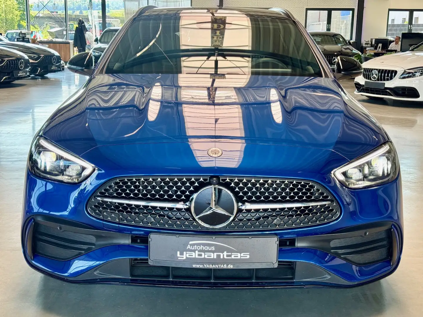 Mercedes-Benz C 200 T AMG Night Pano Head-up 360°-K Distronic KEYLESS- Azul - 2