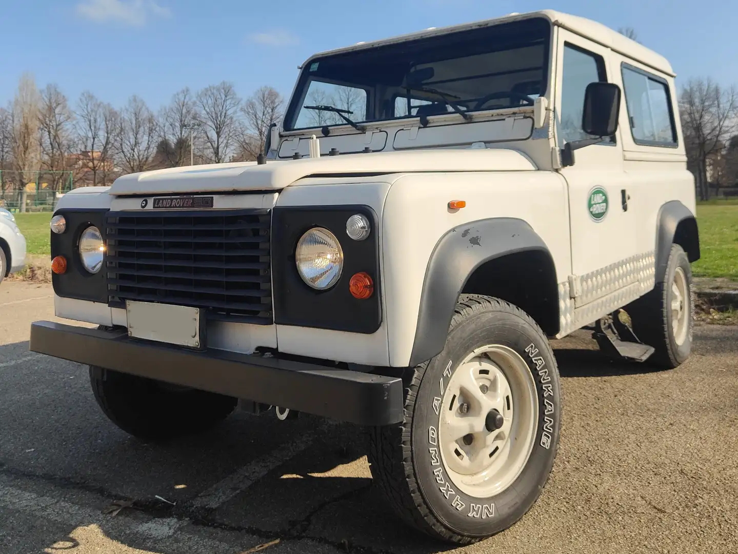 Land Rover Defender 90 2.5 td County SW Blanc - 1