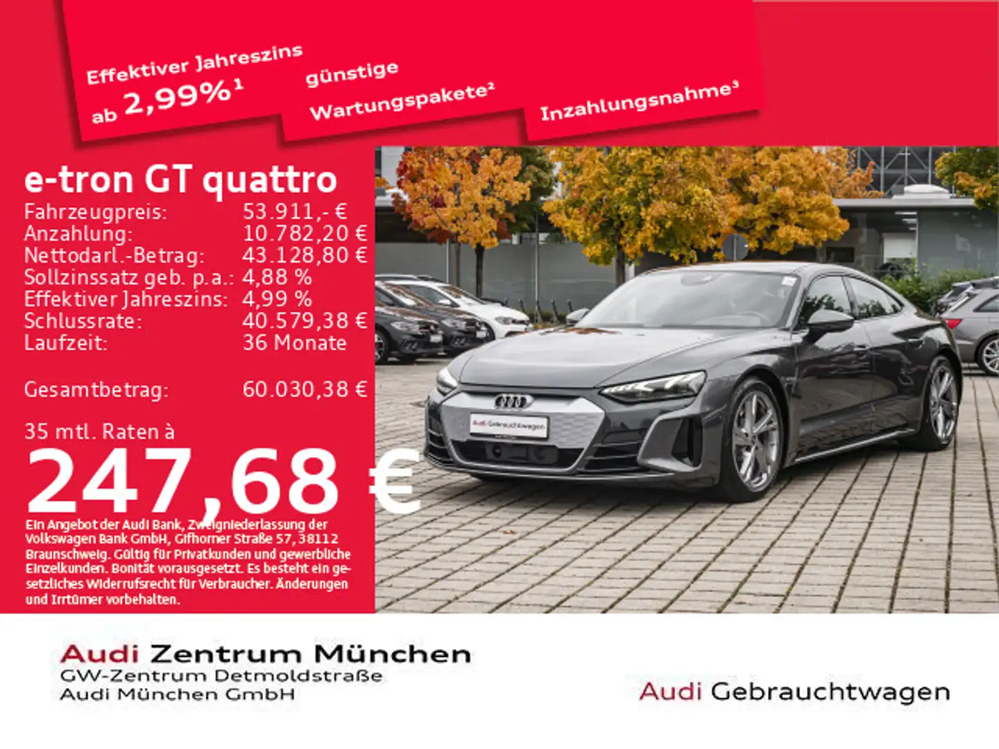 Audi e-tron GT e-tron GT qu. Pano/ACC/B&O/Virtual Grau - 1