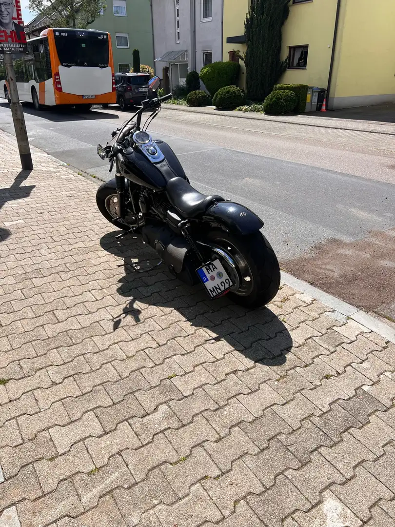 Harley-Davidson Fat Bob keyless go Arlamanlage Satteltasche Schwarz - 2