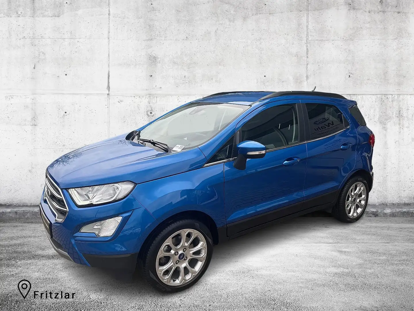 Ford EcoSport Titanium DAB LED RFK Klimaaut. PDC Blauw - 1