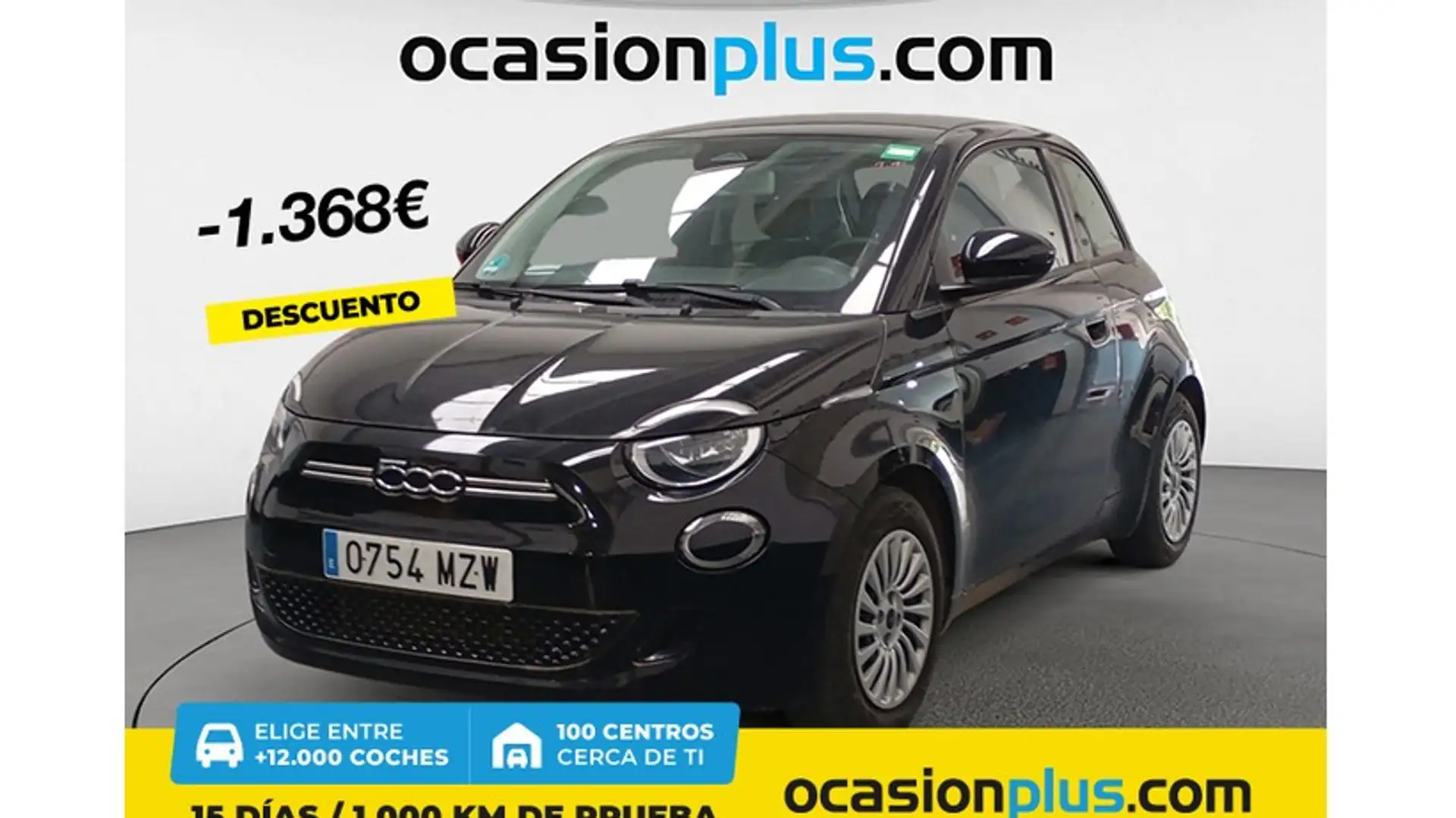 Fiat 500e 70Kw Action Negro - 1