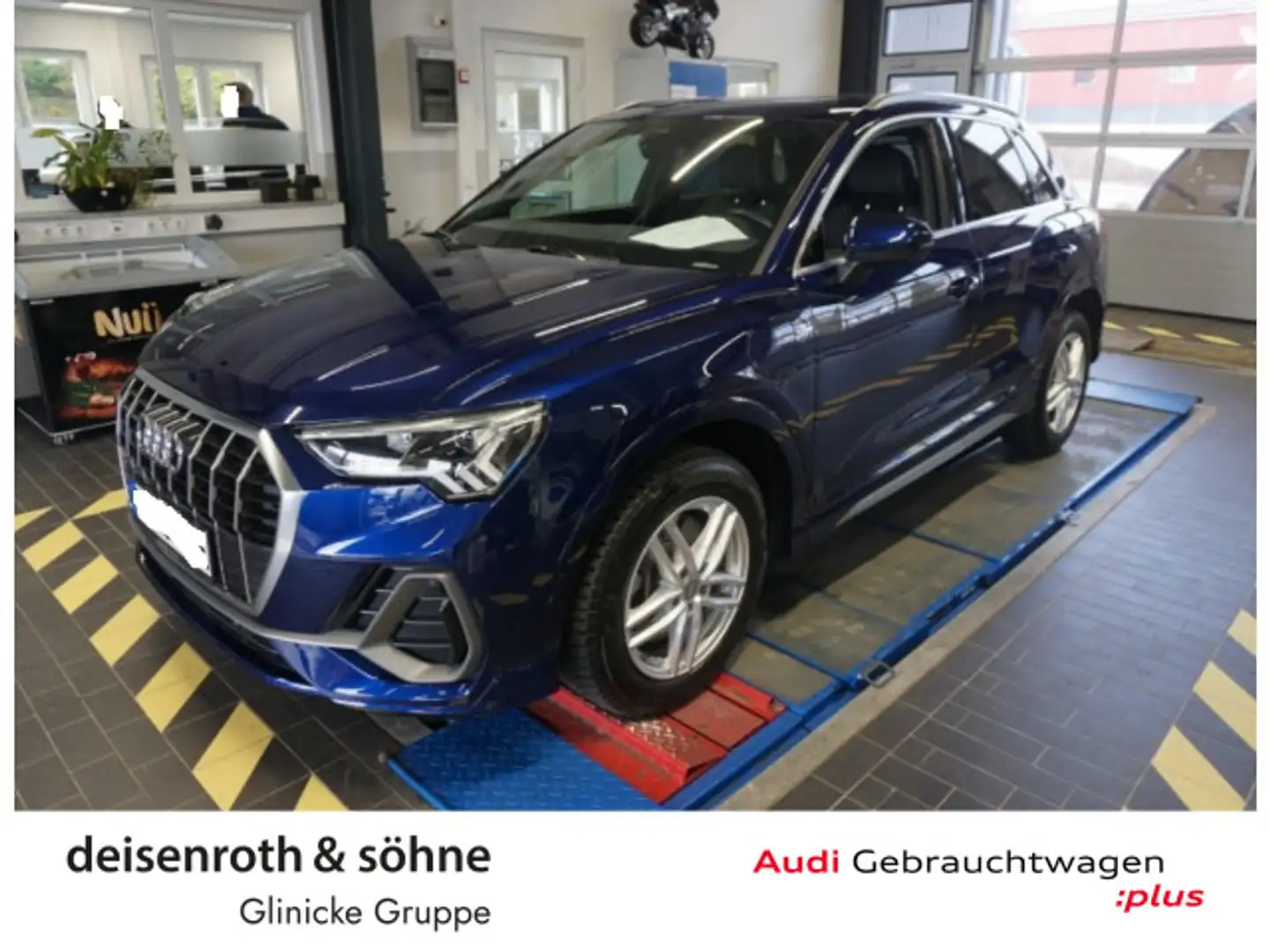 Audi Q3 45 S line AHK/LED/Nav/ASI/Kam/sound/19 Blau - 1