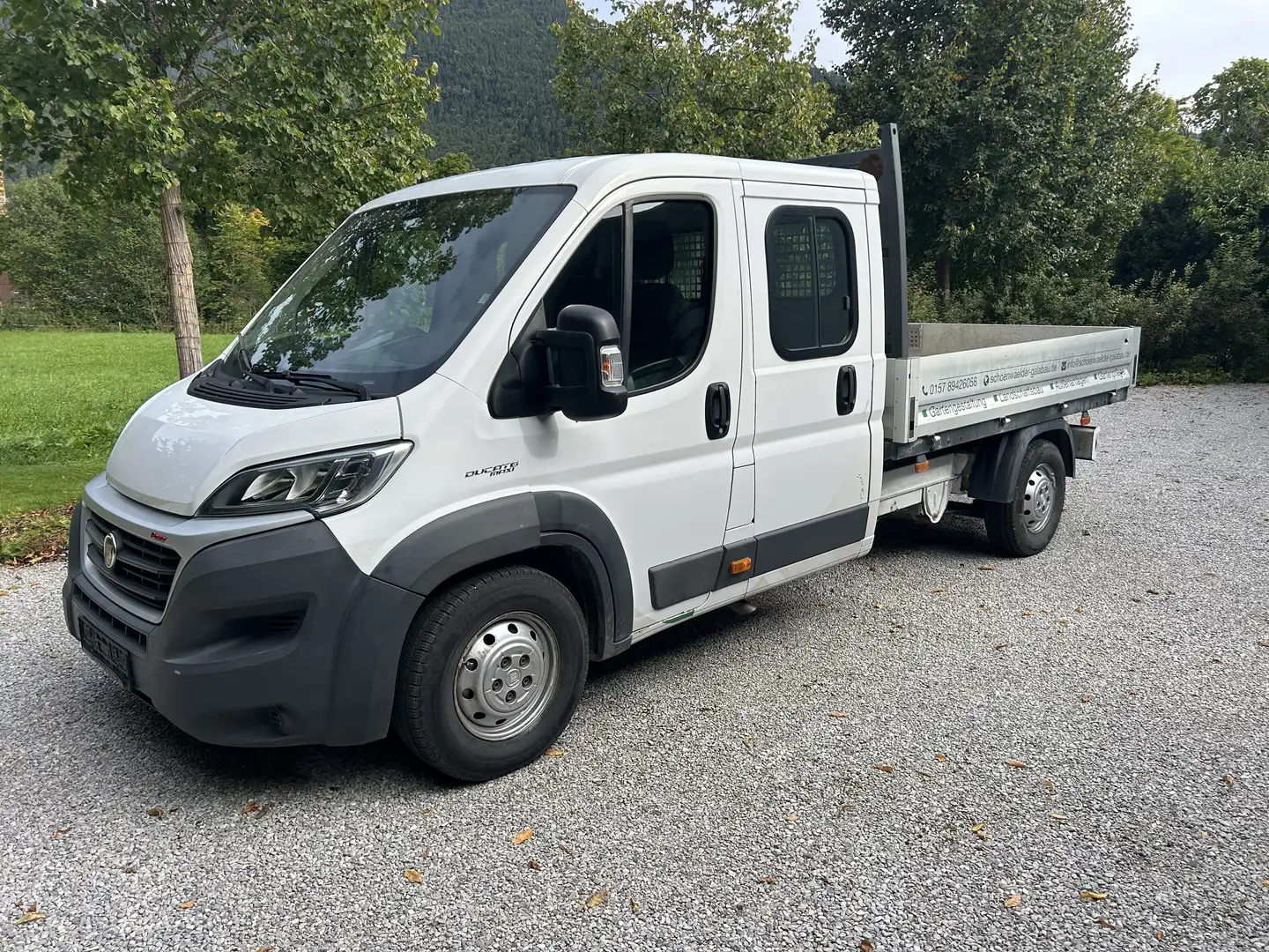 Fiat Ducato Doppelkabine AHK 3.5 t 130 kw ! 2.3 liter ! Top Weiß - 1