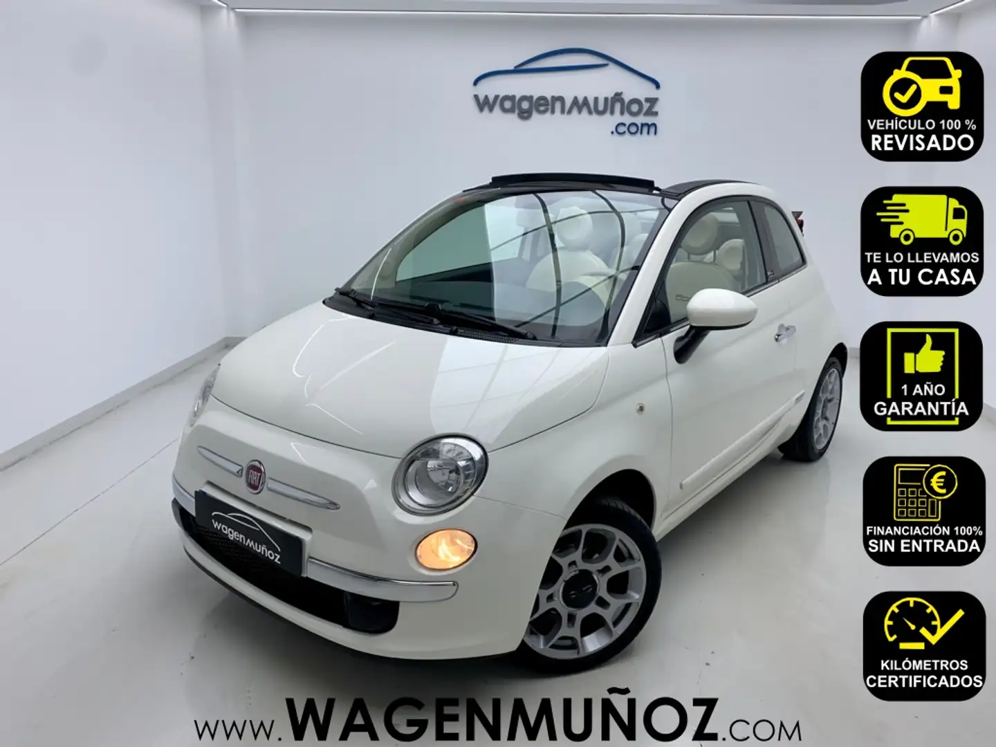 Fiat 500C 1.2 Pop Weiß - 1