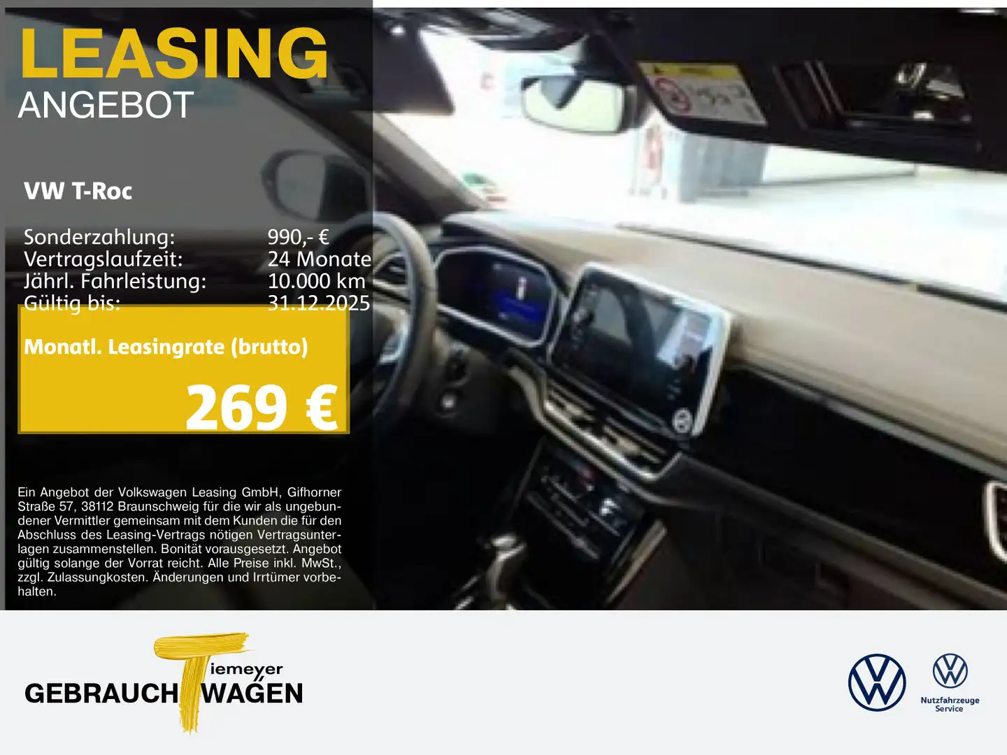 Volkswagen T-Roc 1.5 TSI DSG R-LINE AHK KAMERA NAVI PRIVACY Gris - 1