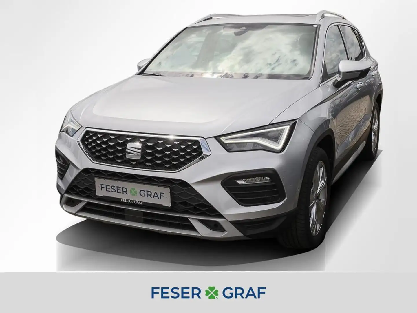 SEAT Ateca Xperience 2.0 TDI DSG Navi AHK Pano Kamera LED SiH Silber - 1