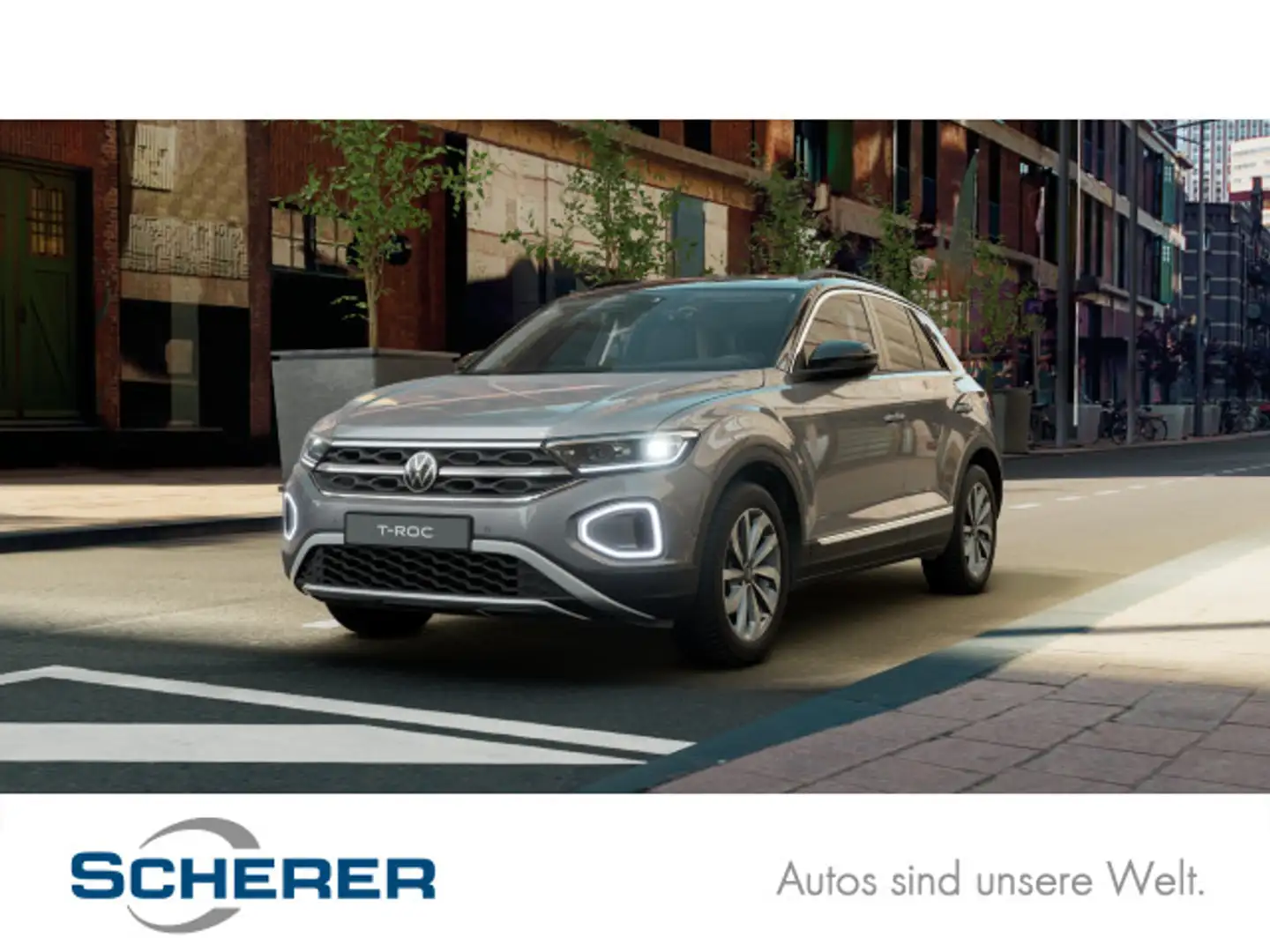 Volkswagen T-Roc 1.5 TSI Style EasyOpen/IQ.Drive/Navi Grijs - 1