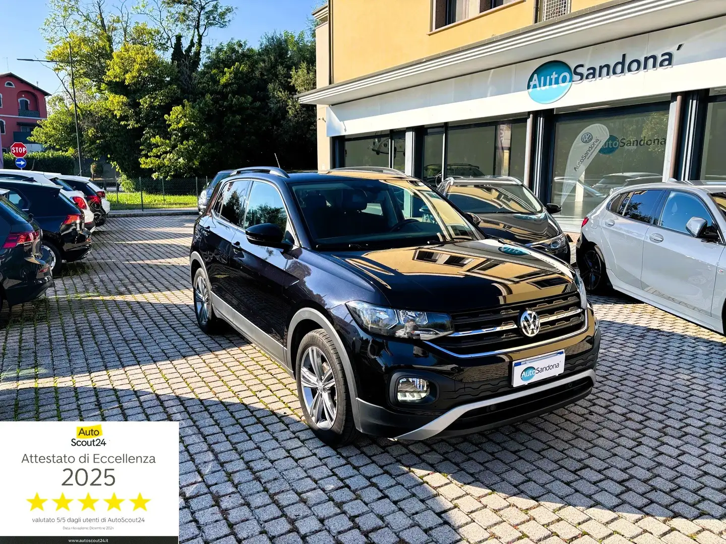 Volkswagen T-Cross 1.6 TDI Style 95CV cerchi R line OK NEOPATENTATI Schwarz - 1