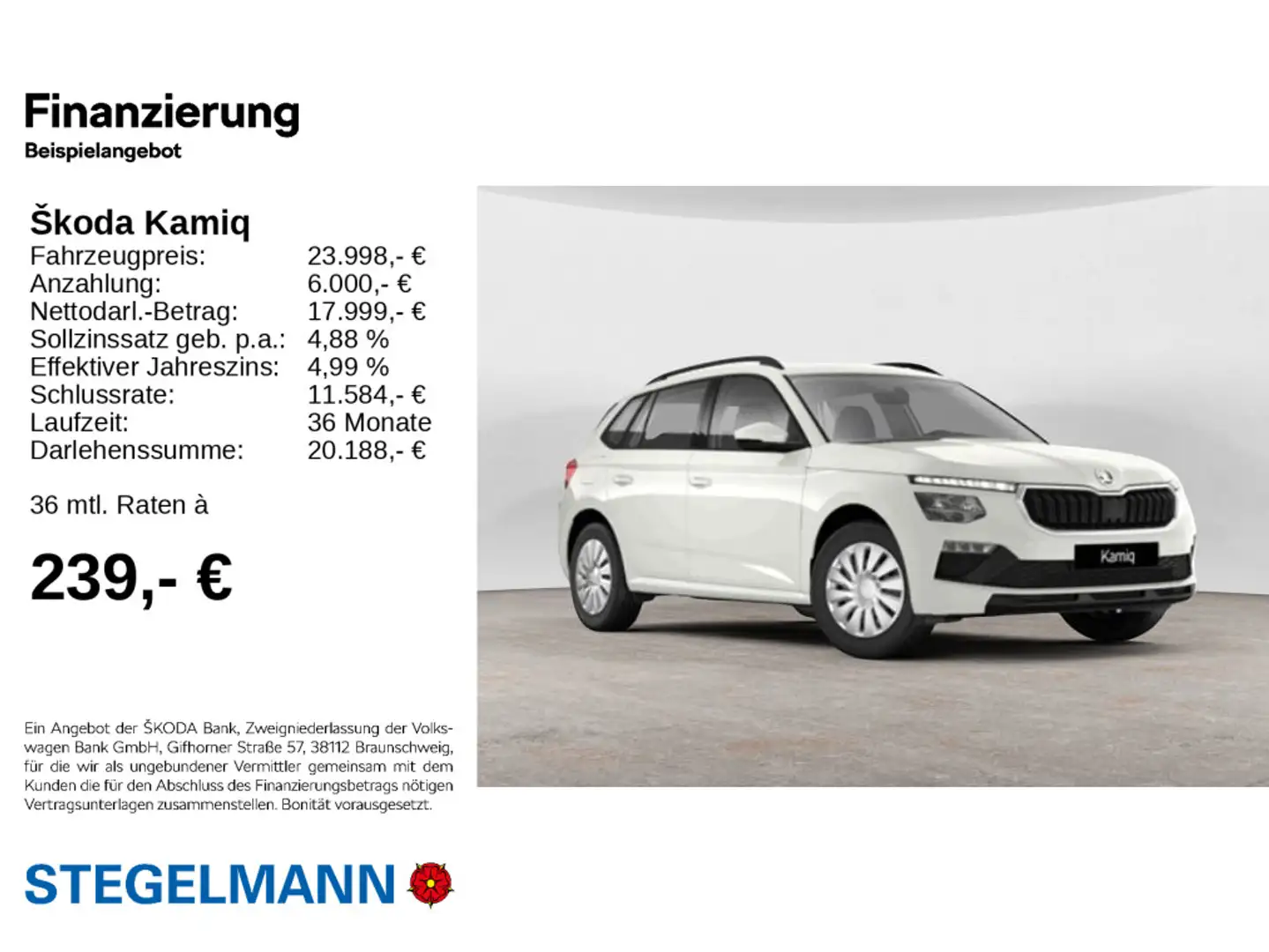 Skoda Kamiq 1.0 TSI Essence Weiß - 2