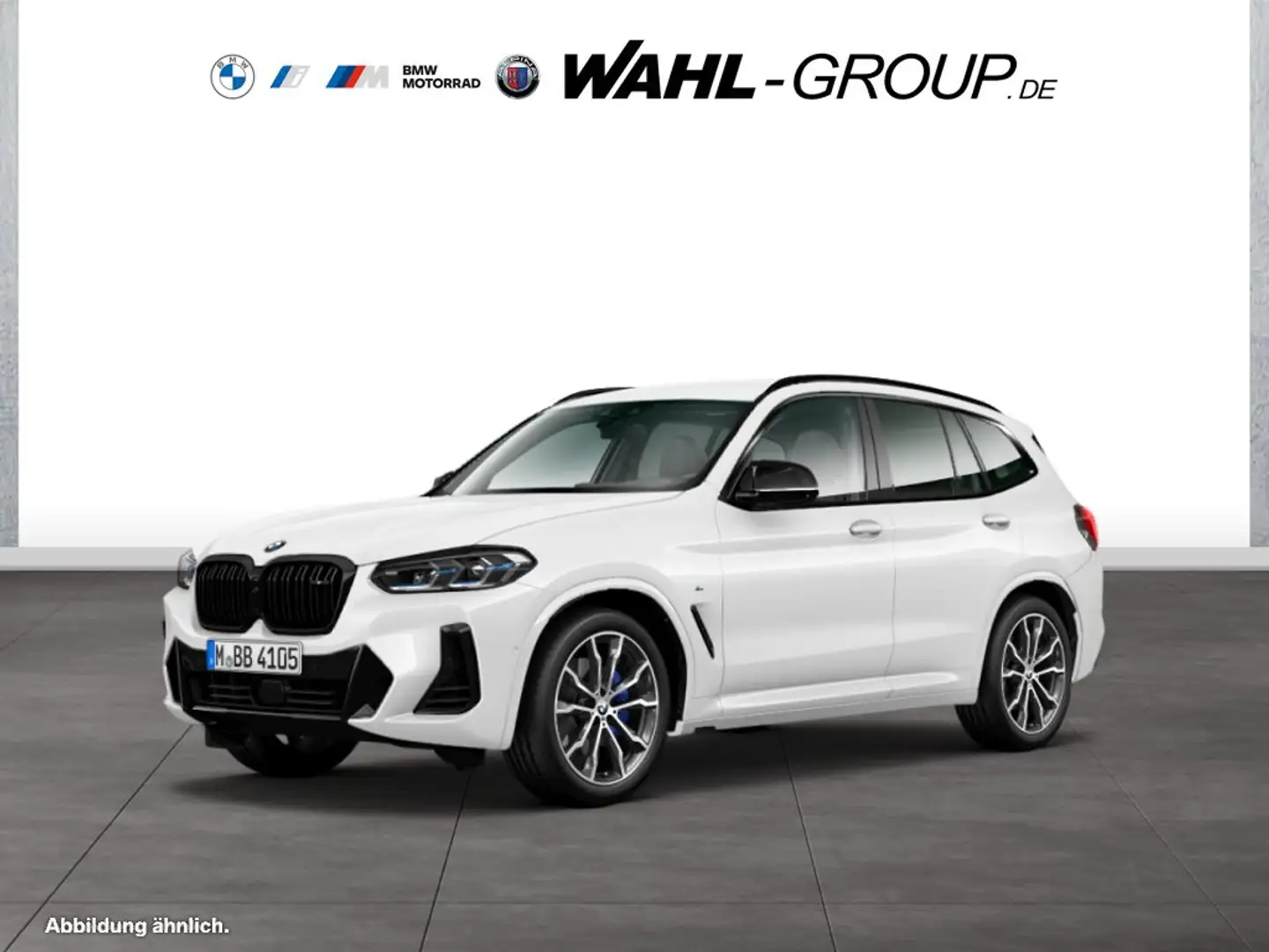 BMW X3 M 40d LASER HUD STANDHZG AHK AKUSTIK HIFI DAB WLAN Weiß - 1