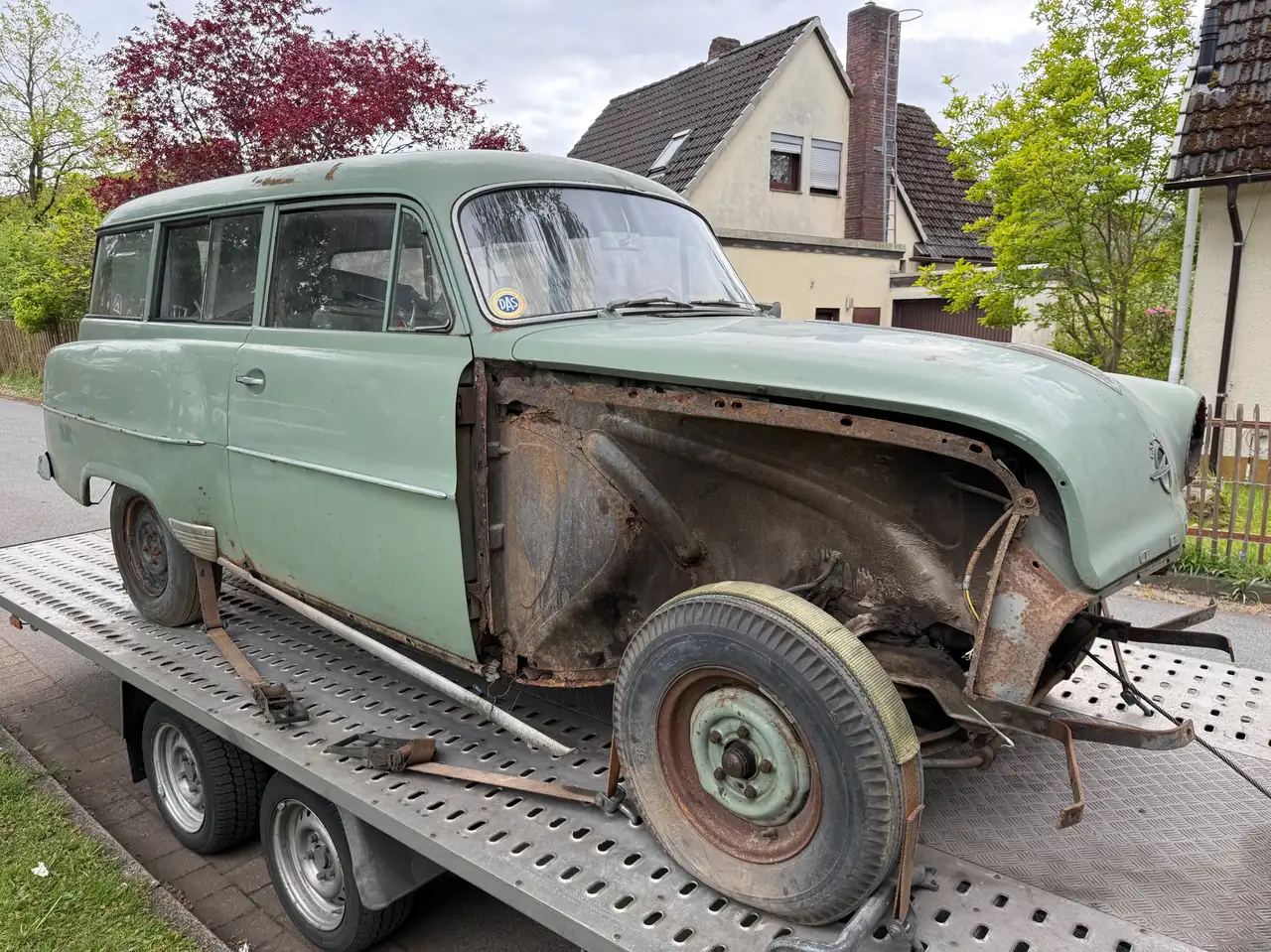 Opel Rekord Olympia Caravan *zum Restaurieren*Pappbrief vorhanden*2.Hand*, foto 4