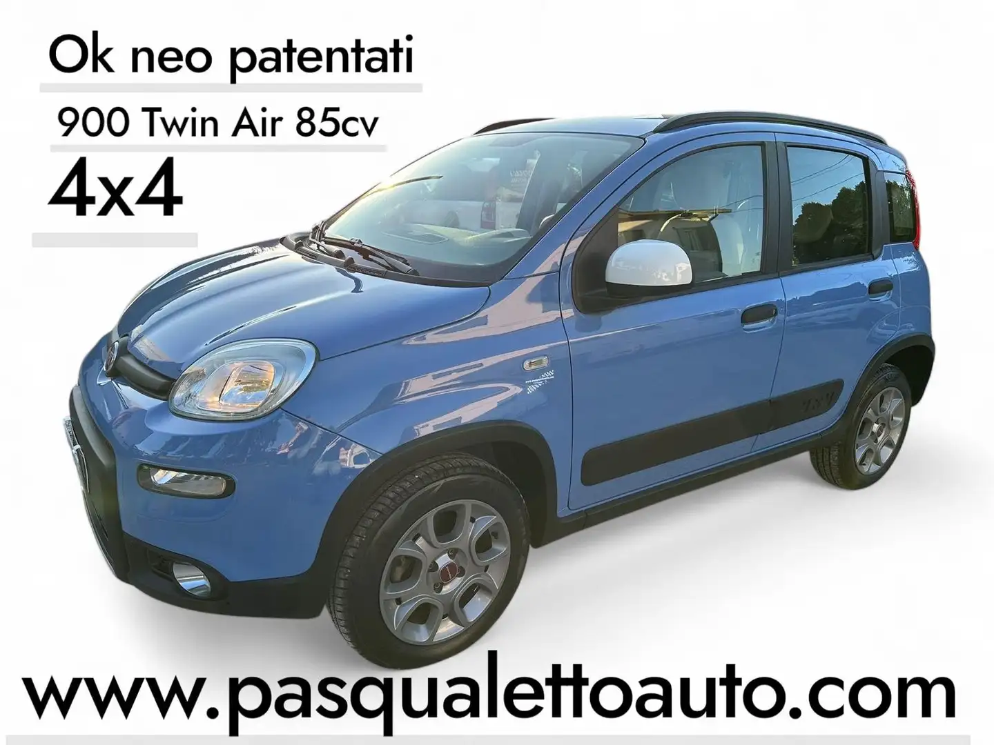 Fiat Panda Panda 4X4 0.9 t.air turbo  85cv E6 Blauw - 1