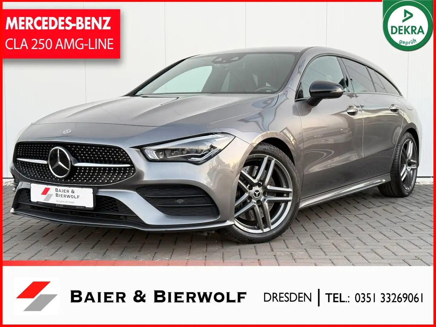 Mercedes-Benz CLA 250 Shooting Brake AMG-LINE WIDESCREEN LED siva - 1
