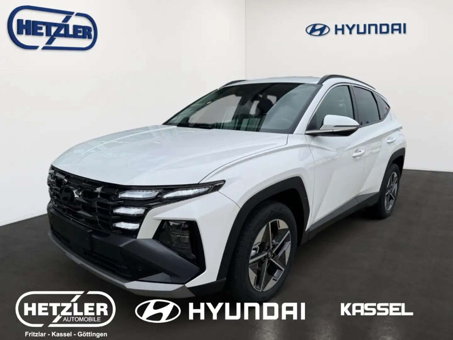 Hyundai TUCSON Trend Mild-Hybrid 4WD 1.6 T-GDI EU6e Navi digitale Weiß - 1