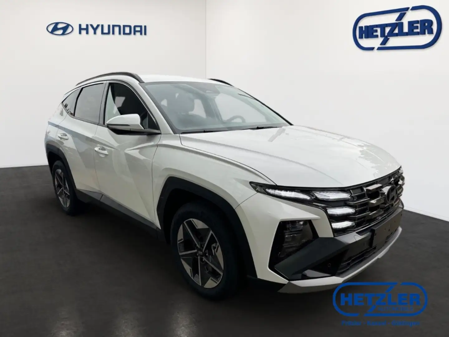 Hyundai TUCSON Trend Mild-Hybrid 4WD 1.6 T-GDI EU6e Navi digitale Weiß - 2