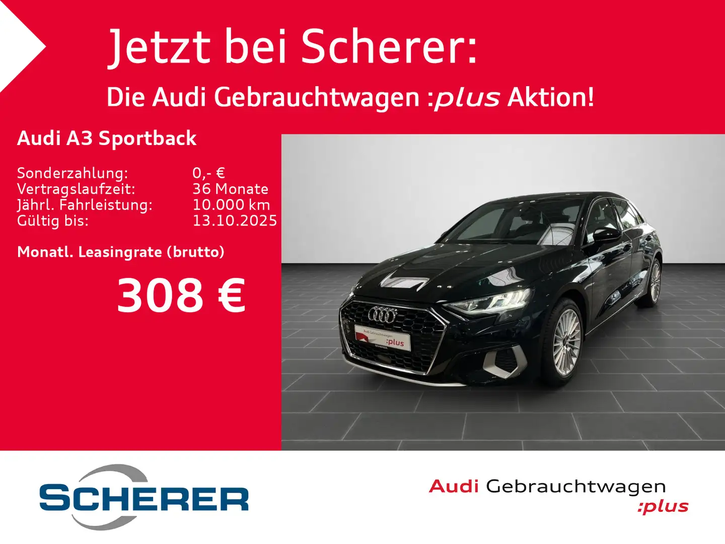 Audi A3 advanced 35 TFSI 110(150) kW(PS) Sc Schwarz - 1