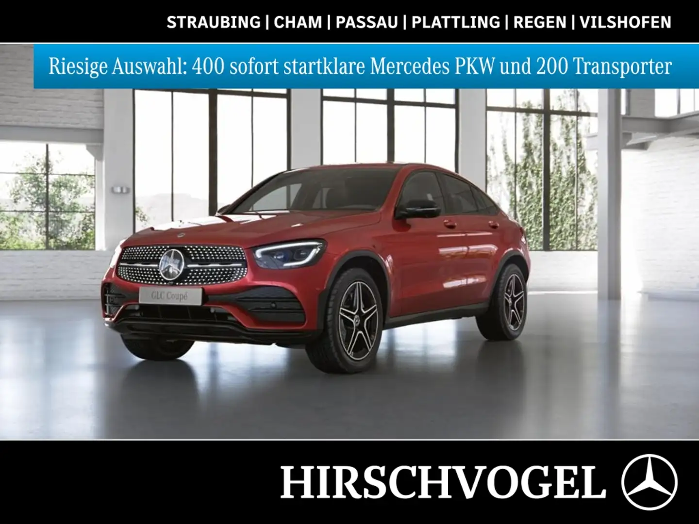 Mercedes-Benz GLC 400 d 4M AMG-Line+Night+SD+MULTIBEAM+Burmest Roşu - 1