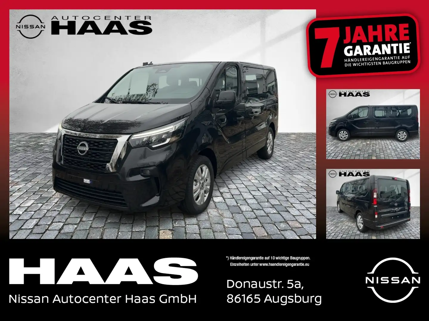 Nissan Primastar Kombi dCI 150 L1H1 2.8t Tekna ACC FLA Schwarz - 1