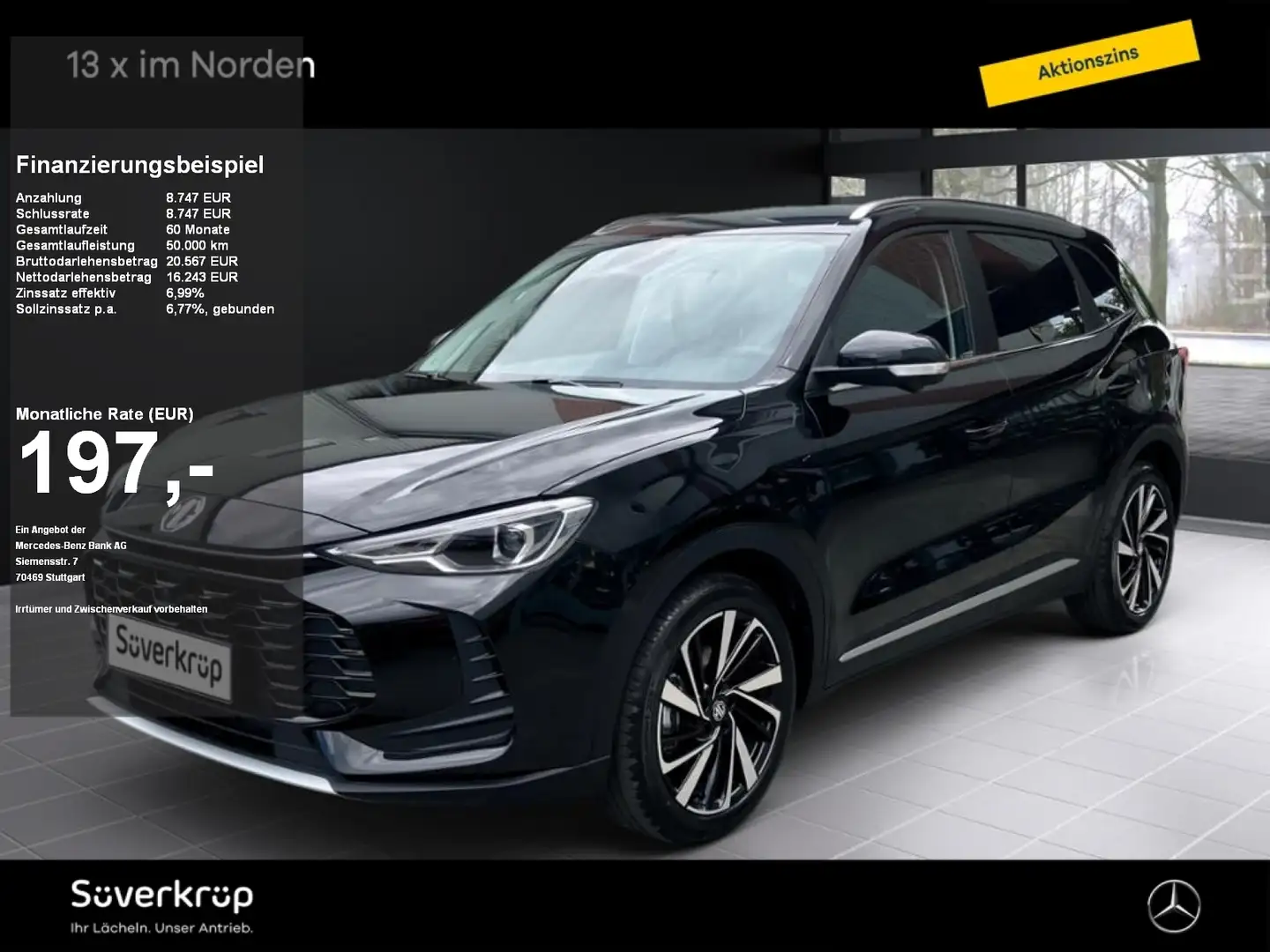 MG ZS Hybrid+ Luxury 360 SPUR PDC SHZ Schwarz - 1