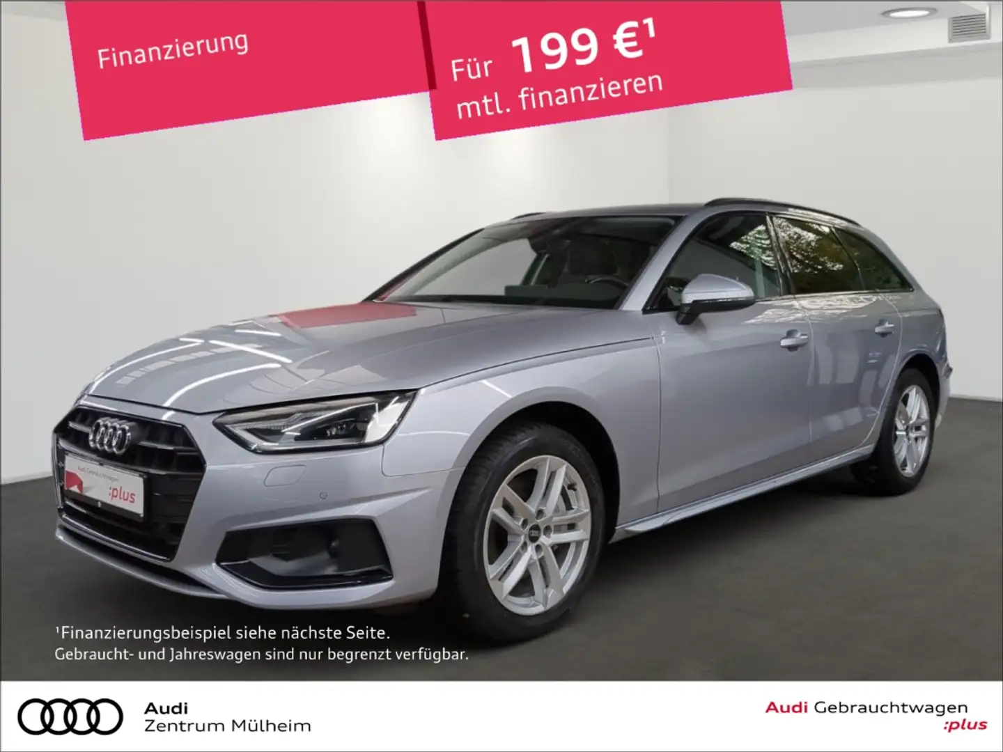 Audi A4 Avant 40 TDI Navi LED virtual Rückfahrkamera Silber - 1
