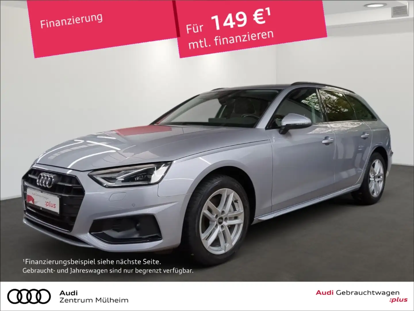 Audi A4 Avant 40 TDI Navi LED virtual Rückfahrkamera Silber - 1