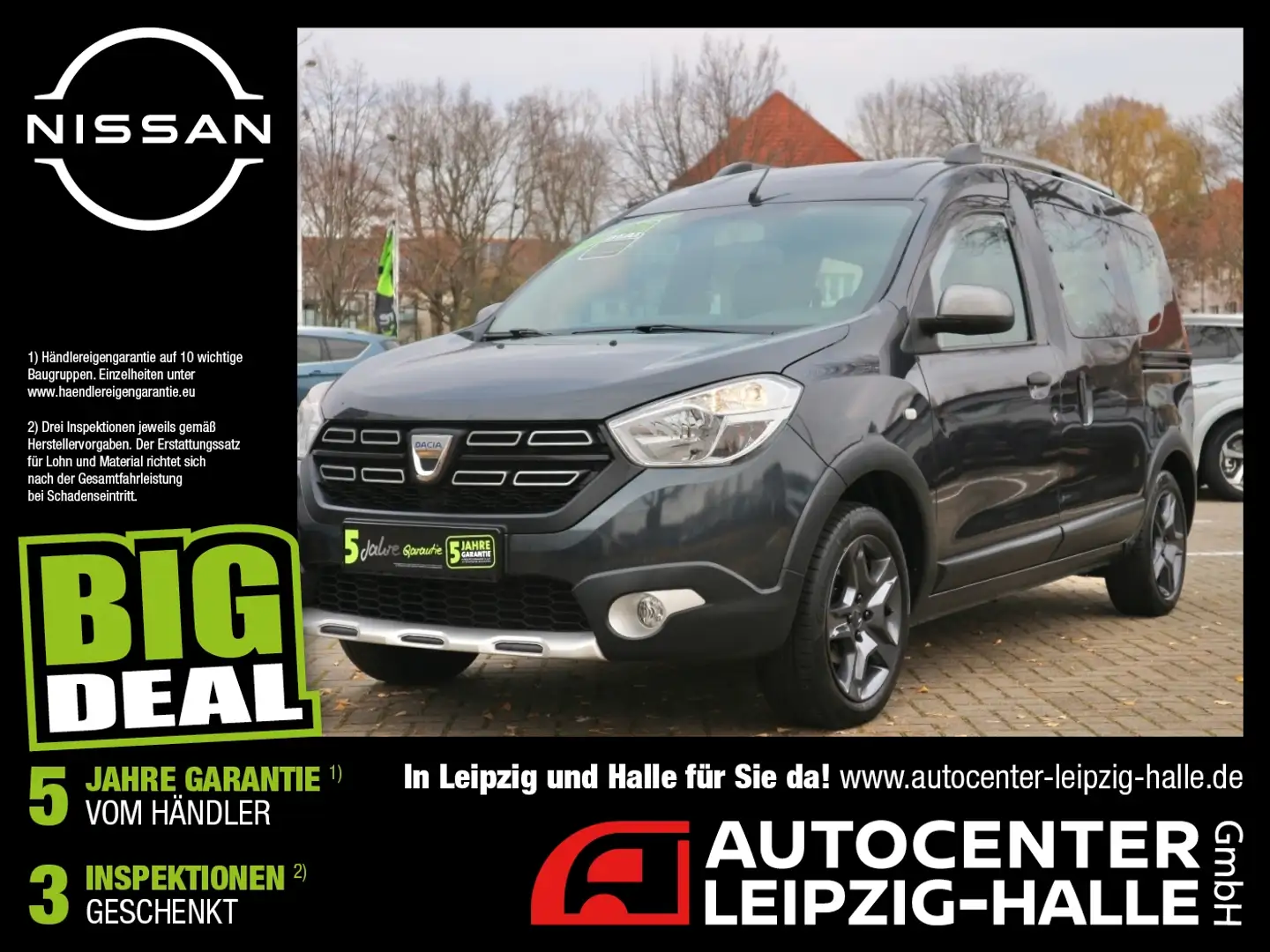 Dacia Dokker 1.6 SCe 100 Stepway Navi Sitzheizung Grau - 1