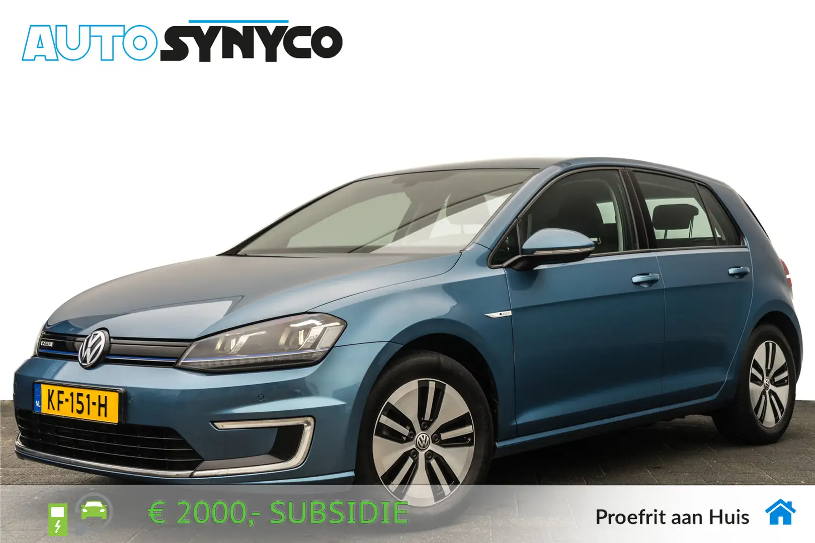 Volkswagen e-Golf e-Golf | 24 Kwh | LED | PDC | 2.000,- Subsidie | N Modrá - 1