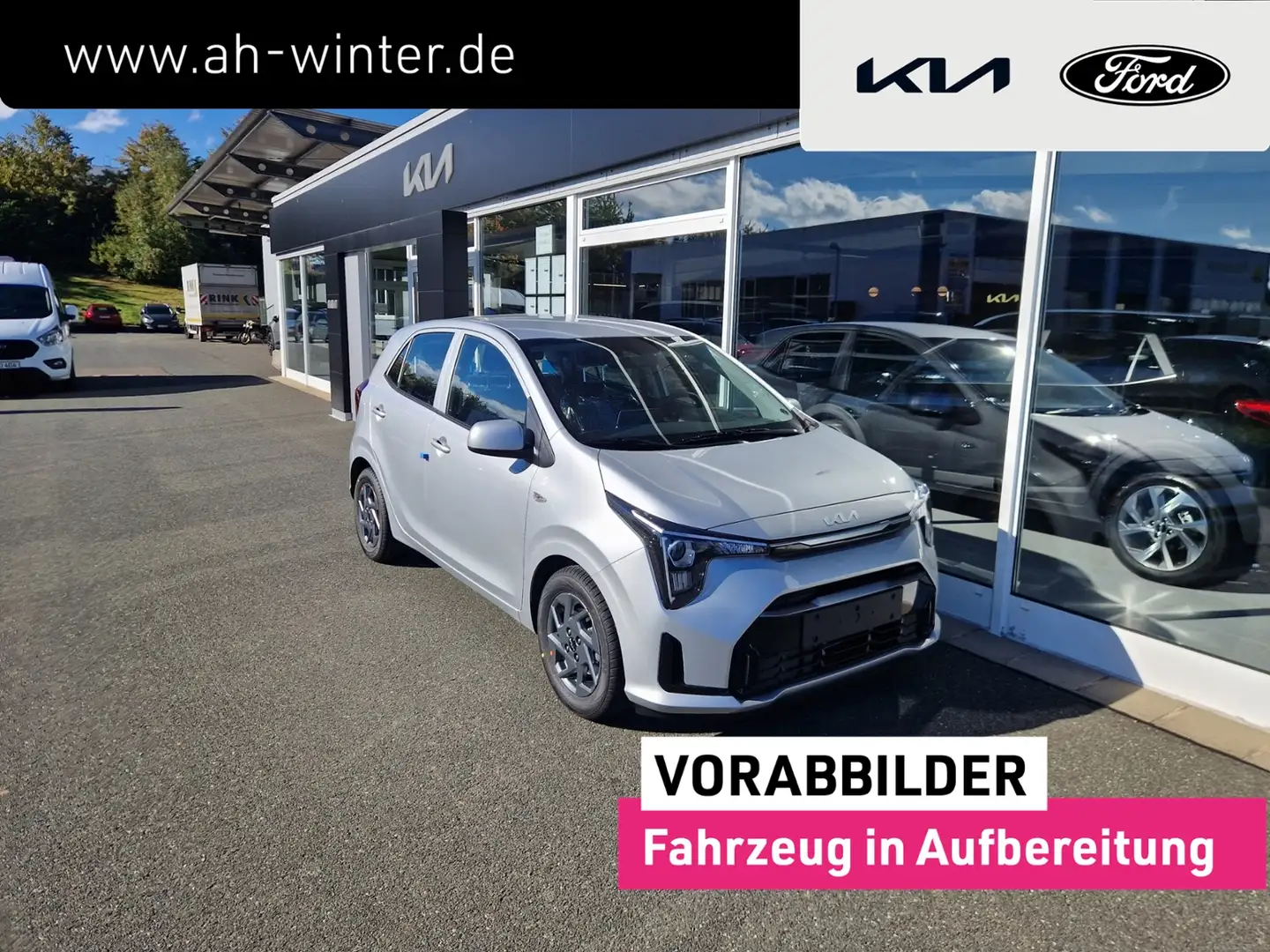 Kia Picanto 1,0 GDI Vision Navi Kamera Sitzhzg Klima Alu Silber - 1