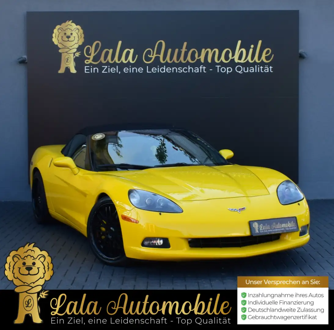 Corvette 6.0 V8 Cabrio BOSE LEDER Z06 SITZE AUTOMATIK Gelb - 1