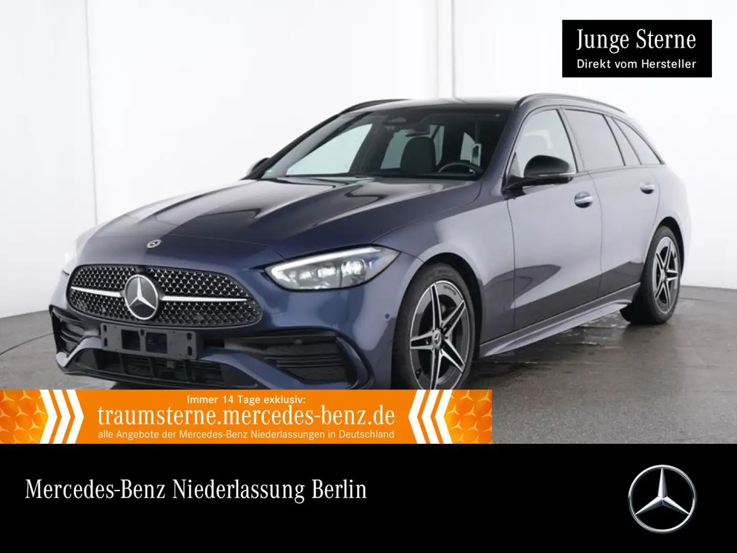 Mercedes-Benz C 300 T 4M AMG+NIGHT+PANO+360+BURMESTER+TOTW+9G Blau - 1