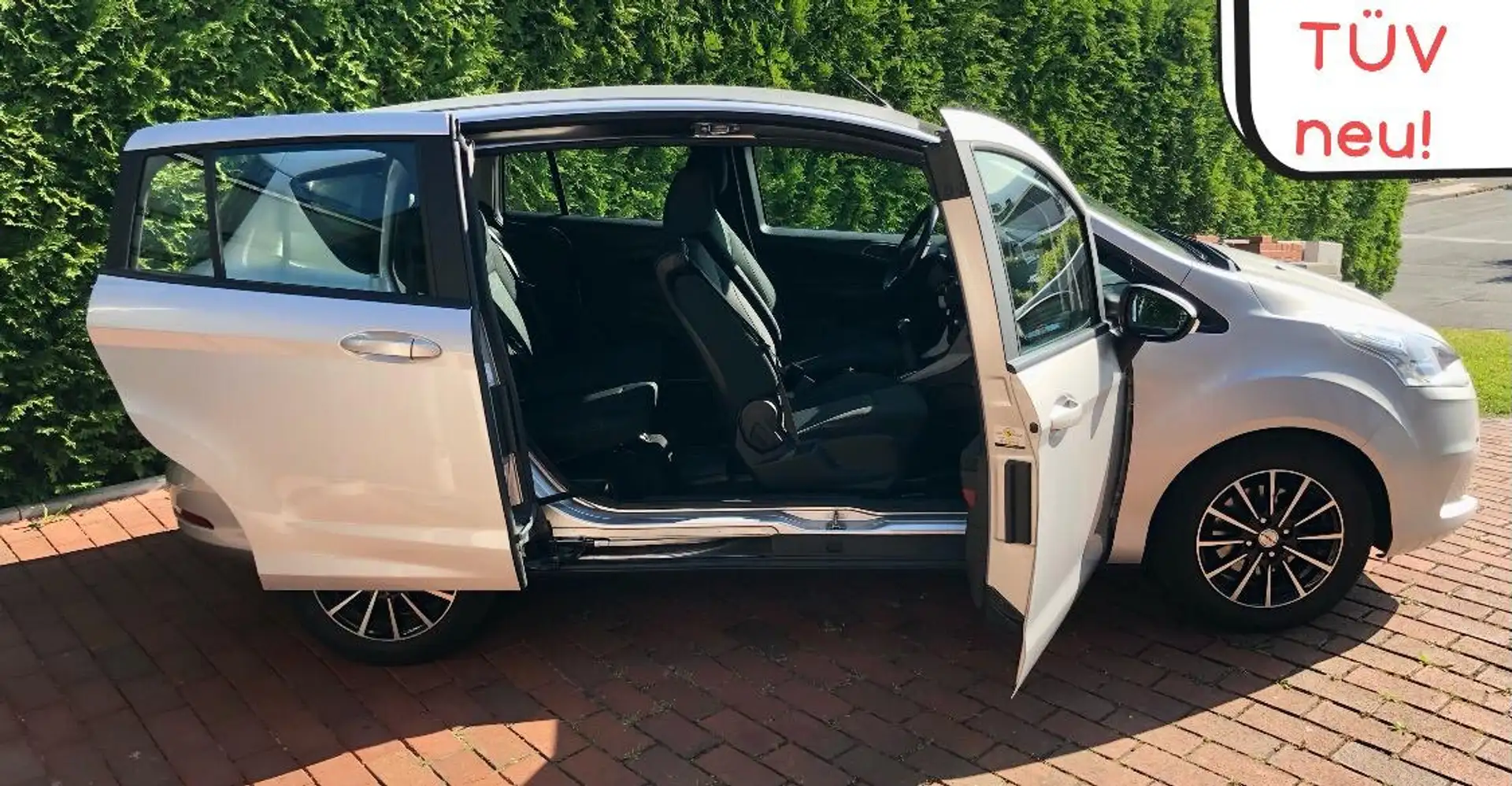 Ford B-Max 1.0 EcoBoost Trend, TÜV NEU Zilver - 2