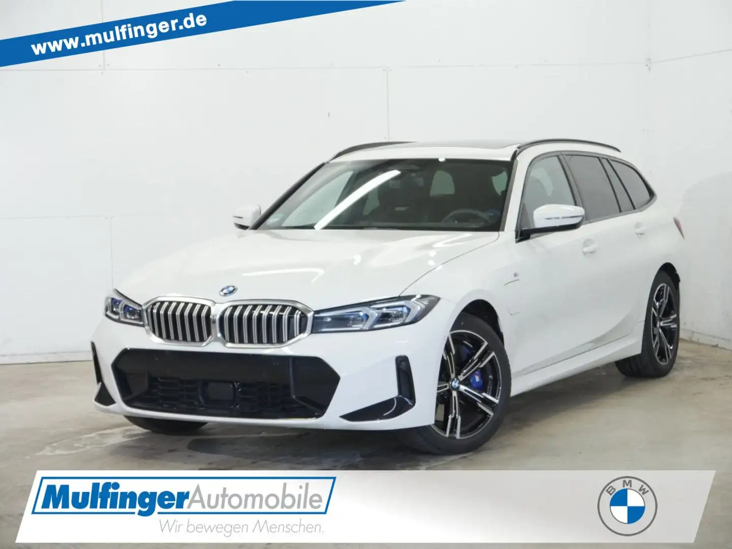 BMW 330 e T M Sport FACELIFT HUD PanoD.SuView.H/K AHK Weiß - 1