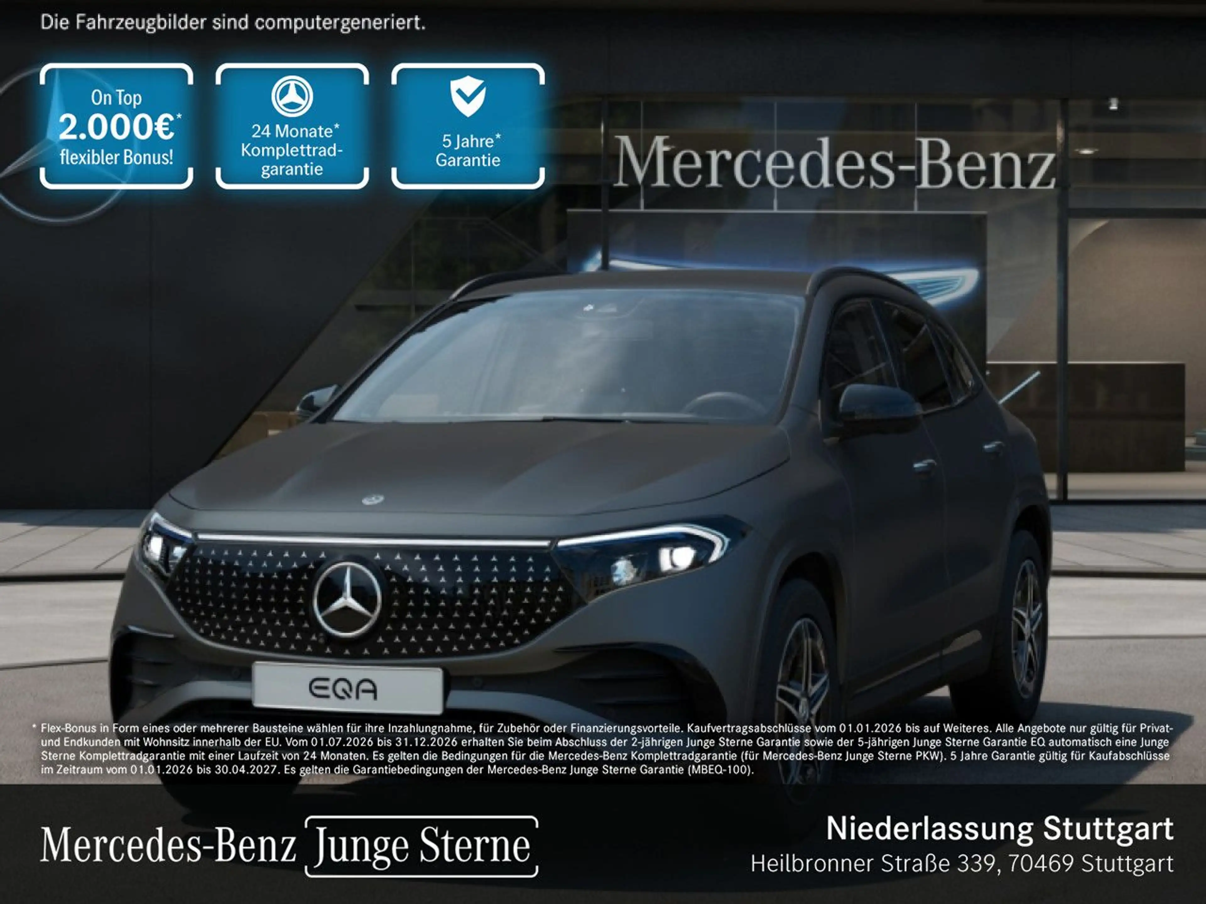 Mercedes-Benz EQA 350 4M AMG+NIGHT+PREMIUM+360+MEMORY+BURMESTER