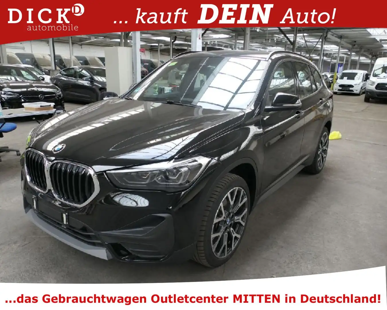 BMW X1 xDr 20d Aut. LED/NAVI/DAB/SHZ/AHK/M MFL/8Fa Noir - 1